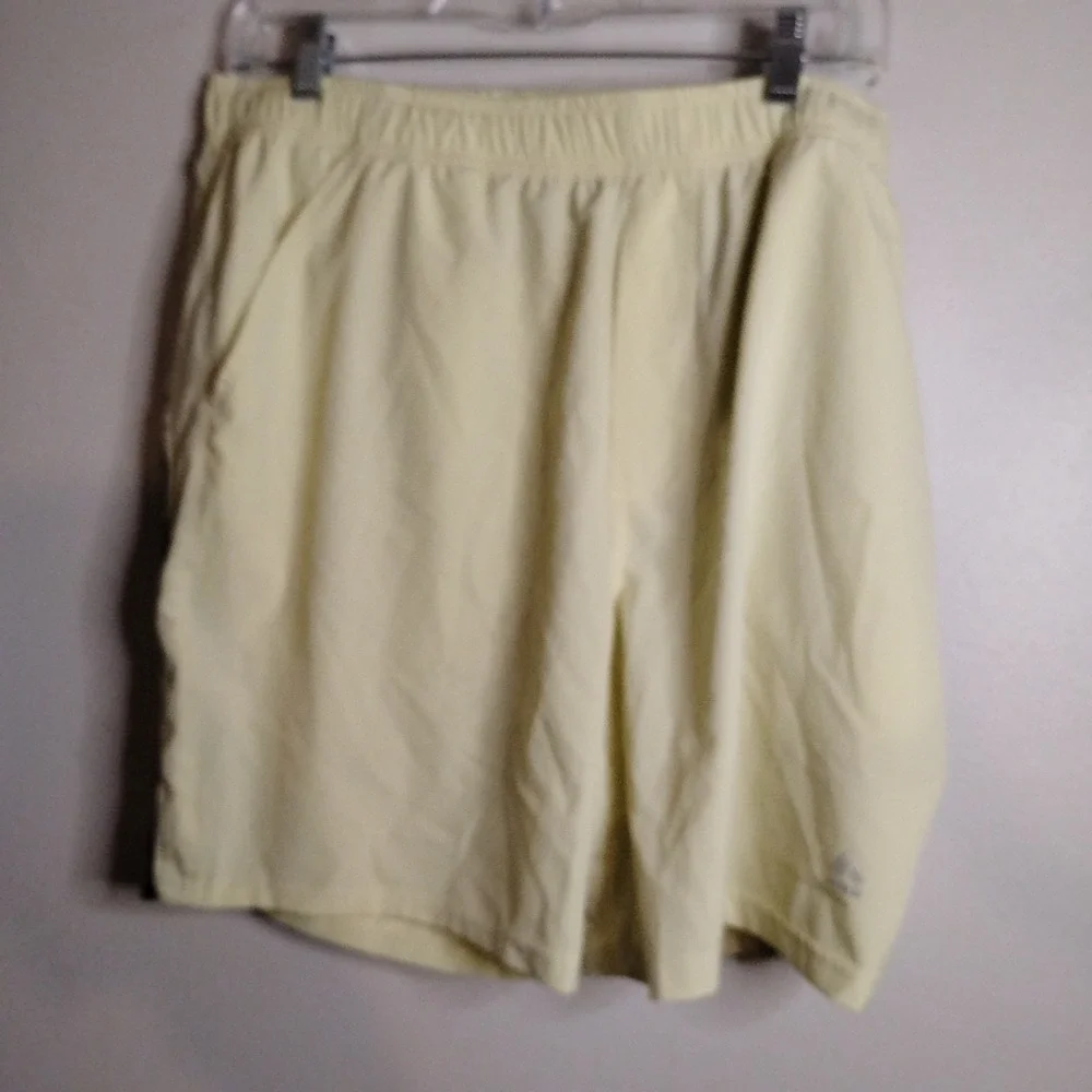 rbx shorts,Large, Light Yellow W Black Decal, Super Thin, Lightweight, Fast Dry